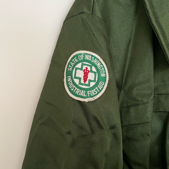 Vintage 1970’s Washington State Parks Green Park Ranger Jacket - Picture 3 of 6